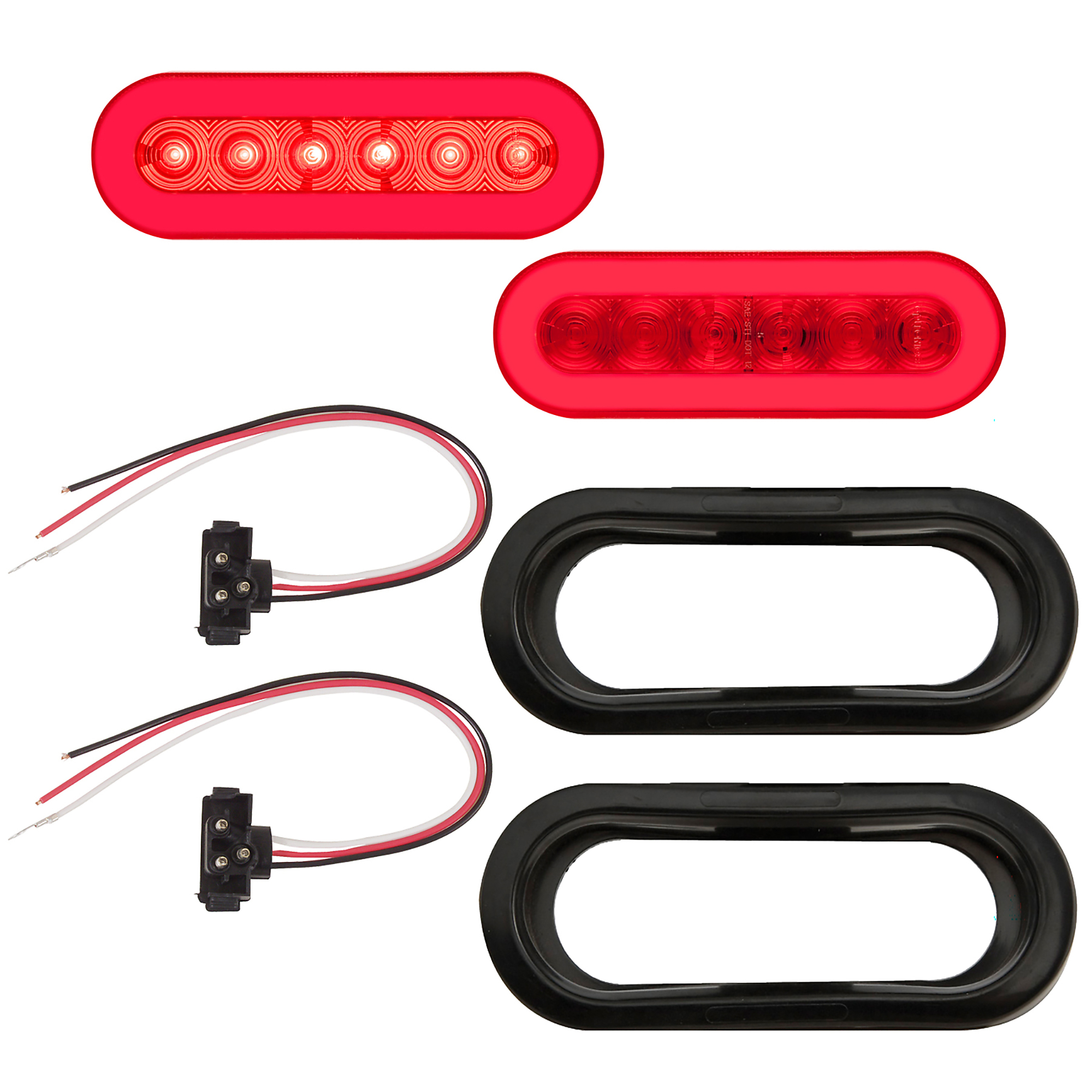 LED 6-IN. TAIL LIGHT KIT WITH GROMMETS AND PLUGS
